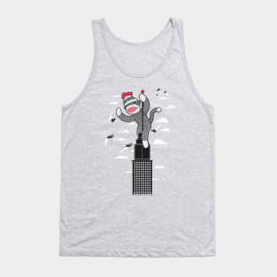 Sock Monkey Just Wants a Friend Tank Top